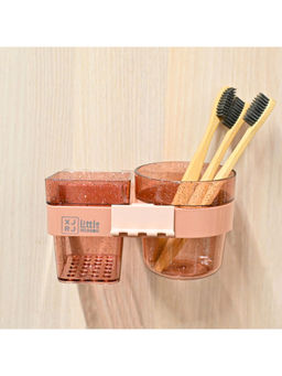 Voncasa - Rose Red Plastic Bathroom Accessories Holder