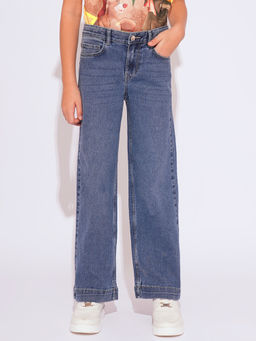 VERO MODA - Girls Blue Straight Fit Jeans