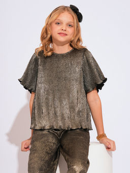 VERO MODA - Girls Bronze Regular Fit Top