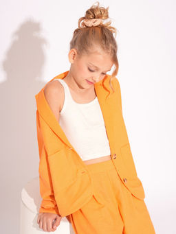 VERO MODA - Girl Orange Relaxed Fit Blazer