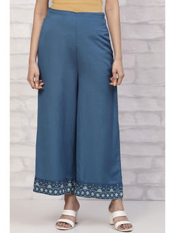 Rangriti - Indigo Viscose Palazzos