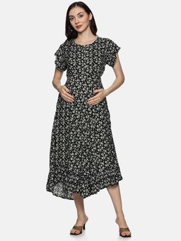 Nejo - Maternity Nursing Feeding Dress with Concealed Zippers