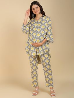Zelena - Women Maternity Feeding Zipless Top and Pants (Set of 2)