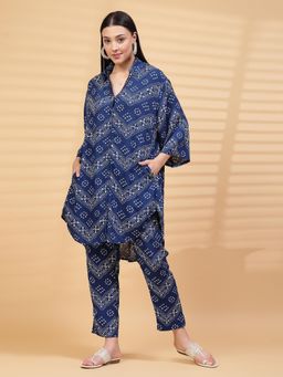 Zelena - Women 100 Rayon Printed Top and Pants (Set of 2)