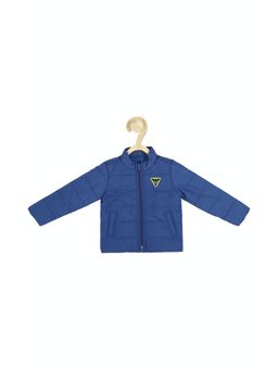 Allen Solly Junior - Boys Blue Solid Regular Fit Jacket