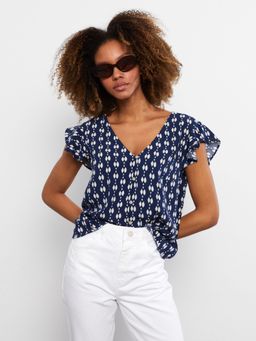 LC WAIKIKI - Casual Woven Blouse Navy Blue