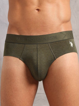 U.S. POLO ASSN. - Green Innerwear Men's Moisture Control Antibacterial Briefs
