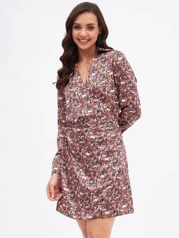 Kibo - Multi-Color Polyester Dress For Women