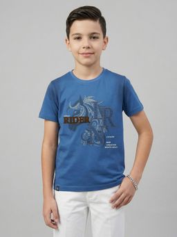 Blue Giraffe - Monte Carlo Boys Regular Fit Round Neck Half Sleeve T-Shirt
