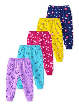 Trampoline - Girls Printed Joggers Pack of 5