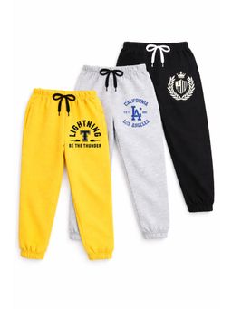 Trampoline - Girls Printed Joggers Pack of 3