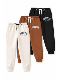 Trampoline - Boys Printed Joggers Pack of 3