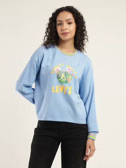 Levi's - Womens Blue Crew Neck Sweatshirt