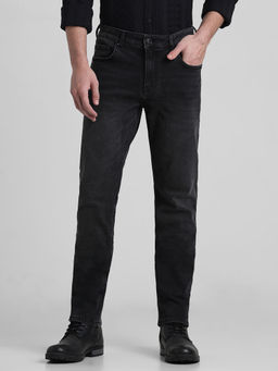 Jack & Jones - Black Ben Skinny Fit Low Rise Stretch Jeans