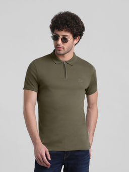Jack & Jones - Green Slim Fit Non Stretch Polo T-Shirt