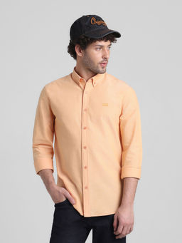 Jack & Jones - Orange Slim Fit Non Stretch Shirt