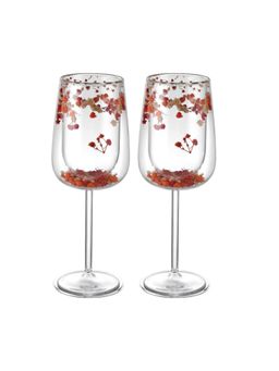 Momentz - Flower Wine Glass Orange (Pack of 2)