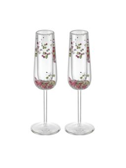 Momentz - Flower Champagne Glass Purple (Pack of 2)