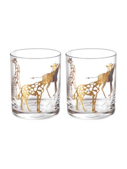 Momentz - Glass With Giraffe Decal (Pack of 2)