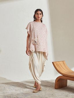 Twenty Nine - White Bandhani Scarf Top