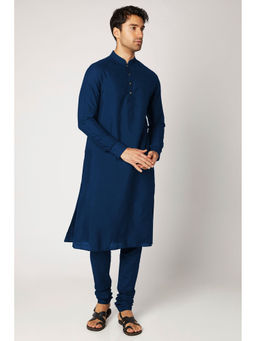 Bubber Couture - Blue Raj Kurta (Set of 2)