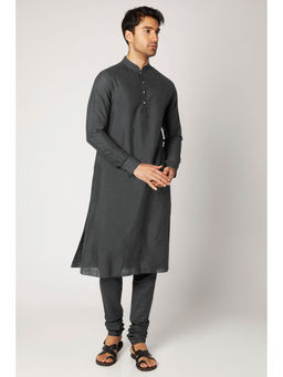 Bubber Couture - Grey Devraj Kurta (Set of 2)