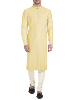 Bubber Couture - Yellow Laksh Kurta (Set of 2)