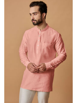 Bubber Couture - Peach Kanav Shirt Kurta