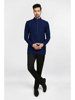Bubber Couture - Navy Blue Rehan Shirt Kurta