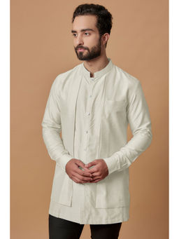 Bubber Couture - Off White Aadiv Shirt Kurta
