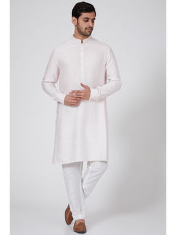 Bubber Couture - Pink Karan Jacquard Kurta (Set of 2)