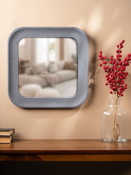 SG Home Square Grey Rustic Mirror