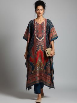 Varanga - Women Zari Printed Kaftan and Pant