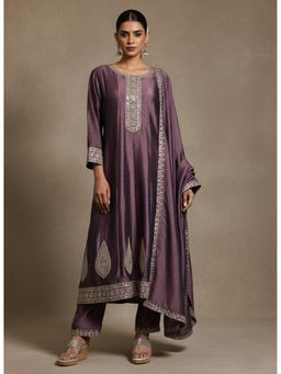 Varanga - Women Embroidered Anarkali Kurta Pant with Dupatta