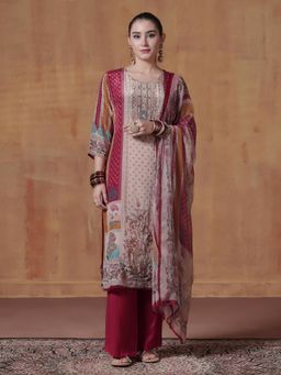 Shree - Women Red Kurta Pant with Dupatta