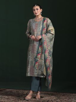 Shree - Women Chanderi Embroidered Kurta Pant with Dupatta