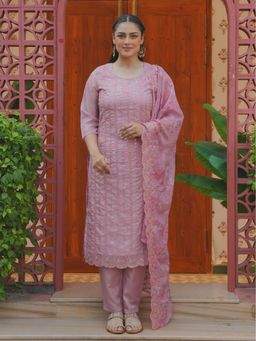 ARAMYA - Poly Organza Kurta Pant with Dupatta