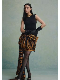 ZABELLA - Black Zebra Epoque Mini Dress