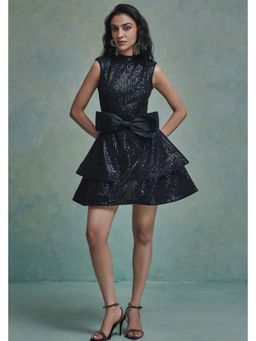 ZABELLA - Black Sara Structured Mini Dress