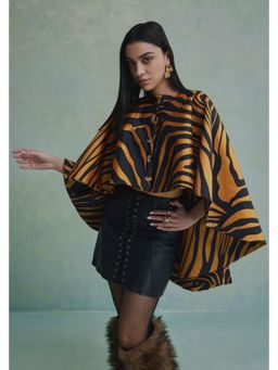 ZABELLA - Black Baroque Beast High Low Jacket