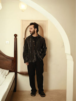 The Terra tribe - Upcycled Handwoven Berlin Green Jacket With Pant