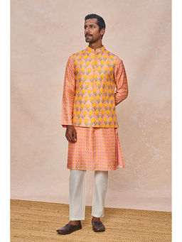 Masaba - Rose-pink Bloomingdale Kurta & Bandi Set