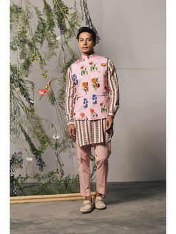 Project Bandi - Rose Riga Kurta Pyjama With Rose Fiore Bandi