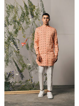 Project Bandi - Peach Piccolo Kurta Pyjama Set