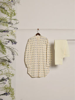Project Bandi - Royal Piccolo Kurta With Cream Pyjama