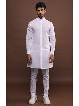 Project Bandi - White Kurta Pyjama Set