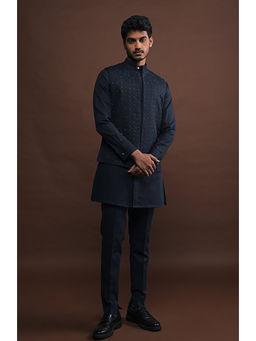 Project Bandi - Twilight Embroidered Bandi With Matching Kurta Pyjama