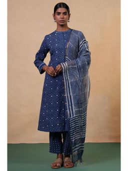 Folksong - Blue Stripes Dupatta