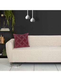 ODE & CLEO - Cotton Cushion Covers 18X18 in Zip Closure Sofa Cushion (Set of 2)