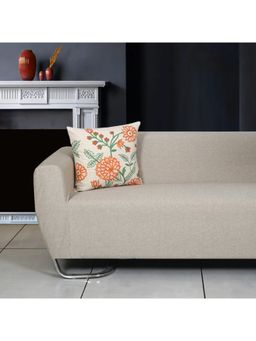 ODE & CLEO - Cotton Cushion Covers 18X18 in Zip Closure Sofa Cushion (Set of 3)